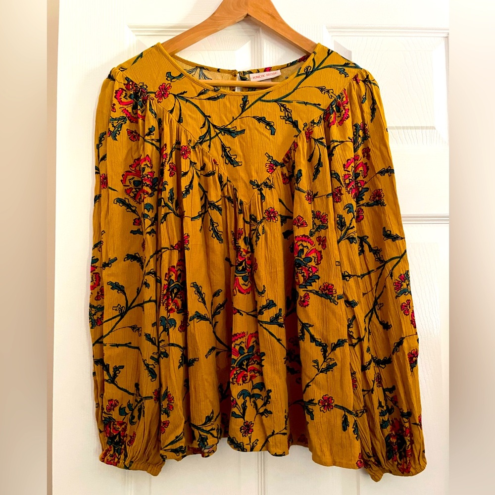Knox Rose Long Sleeved Bishop Blouse